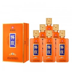 【贵州老字号】怀庄酒53度酱香型坤沙粮食白酒500ml *6瓶 金匠9号