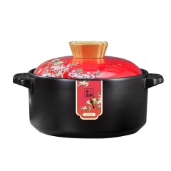 厨夫人  喜上眉梢砂锅 LCFR-536D  红盖金顶 2.5L  6954671903426  偏远另加运费