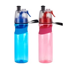 婴侍卫 创意大容量喷雾太空杯750ML 2598  蓝/红   颜色请备注