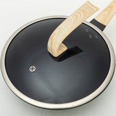 EMUND艾姆德 30cm 梅赛德斯宝石蓝钻炒锅 DG-BSL30A 宝石蓝色 新疆西藏不包邮