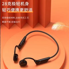 BACHJOHANN德国巴赫 S110骨传导蓝牙耳机 真无线 运动健身  不入耳  黑色