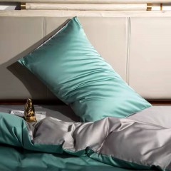 悠梦嘉居YJ-1211云柔素雅四件套 绿野仙踪  床上用品印花套件双人200*230四件套1.5/1.8床通用纯色风（内蒙、新疆、西藏、青海、宁夏、甘肃运费另算）