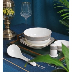 唐惠辉煌今朝餐具TH-6333（4.5寸金利碗X 6 8寸饭盘 X 4个    8寸8角盘 X 2小马戈 X 8 4寸反口碗X 6 8寸奥碗 7寸面碗牙签 烟缸  12寸方鱼盘 10寸鲍翅 大马戈 ）
