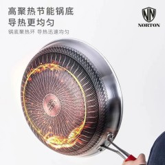 诺顿 瓦格尔全钢煎炒锅  1JWGE034  34cm  6970062720496