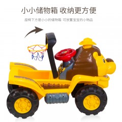 婴侍卫 二合一滑行狮子童车（含篮球架+3个球）605C