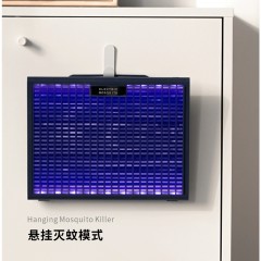 叁活 便携立式电蚊拍387 带电款 蓝/白 可选下单备注颜色