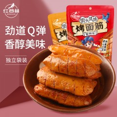 红谷林 烤面筋 3袋*100g 烧烤味/香辣味 可选下单备注口味