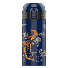 哈尔斯 故宫文创联名款凤鸣系列 轻量真空弹跳杯500ml  HD-500-49-G 黑色/藏青 下单可选备注颜色