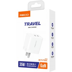 锐思（Recci）双口快充充电头 （35W）RCT-P35C  6955482517437