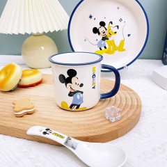 迪士尼 米奇一人食5件套陶瓷餐具礼盒A套装 WADSN-0076TCFO-A  6974992110624