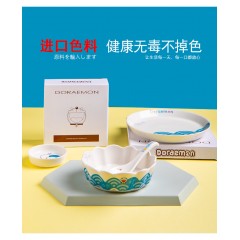 哆啦A梦 和风10英寸圆盘（蓝）φ25.4cm*H3.1cm 6937944922065