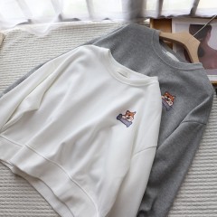 小野日记 短款卫衣 XY-F88281 均码85-135 黑色，白色，杏色，灰色，墨绿色，紫兰色下单备注颜色