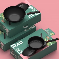 都市太太 乐滋滋·真不锈锅具2件套 30炒+20煎  6959871602971