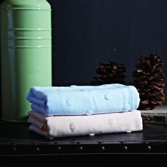 恒源祥 尚品系列毛巾4条装 TMG1003 33*76 80g '6941204315436 蓝/桔 可选下单备注颜色