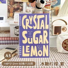 魔卡MOKA 复古笔记本可拆卸活页本A5*2本 冰糖柠檬-绿/冰糖柠檬-紫/对不完美的热爱-粉/对不完美的热爱-蓝/香气扑鼻-白色/香气扑鼻-玫粉可选下单备注类型
