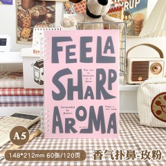 魔卡MOKA 复古笔记本可拆卸活页本A5*2本 冰糖柠檬-绿/冰糖柠檬-紫/对不完美的热爱-粉/对不完美的热爱-蓝/香气扑鼻-白色/香气扑鼻-玫粉可选下单备注类型
