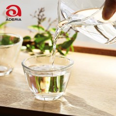 石塚硝子aderia 透明清酒杯日式和风不规则玻璃小酒杯P-6614