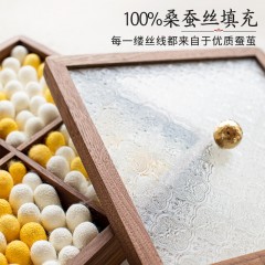 蚕花娘娘 宁静致远-雅兰 全棉亲肤小睡被 110*145cm 250g