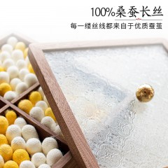 蚕花娘娘 石韵墨影蚕丝被芯 100%桑蚕丝(长丝） 220*240cm 1000g