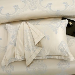 悠梦嘉居 YJ-14566 丝韵提加绣四件套 200x230 米金（内蒙、新疆、西藏、青海、宁夏、甘肃运费另算）